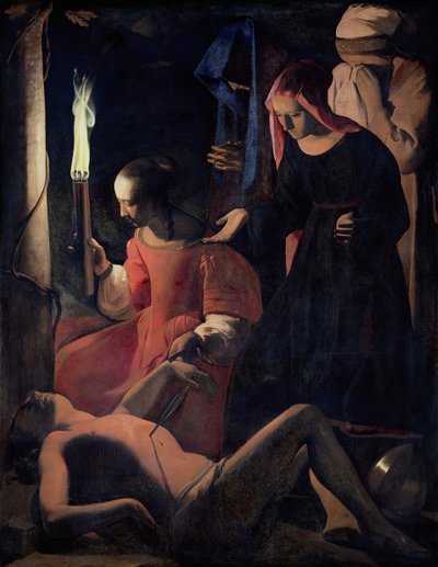 St. Sebastian Tended by St. Irene by Georges de La Tour